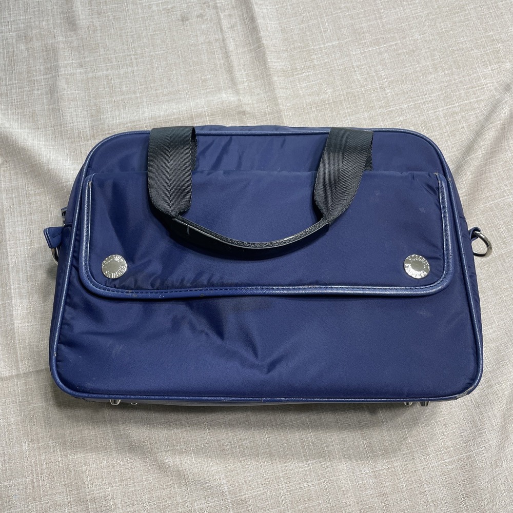 MOSCHINO Blue Bag with Yellow Interior Tote Bag *see Discription